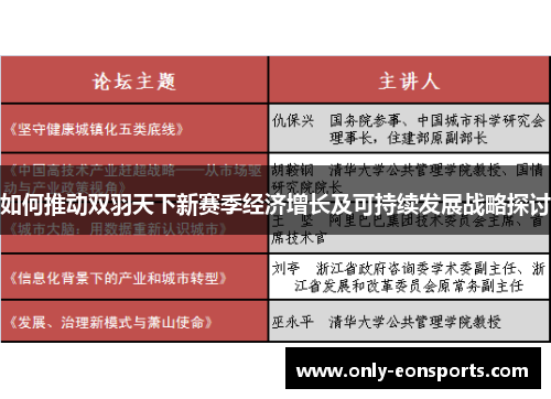 如何推动双羽天下新赛季经济增长及可持续发展战略探讨
