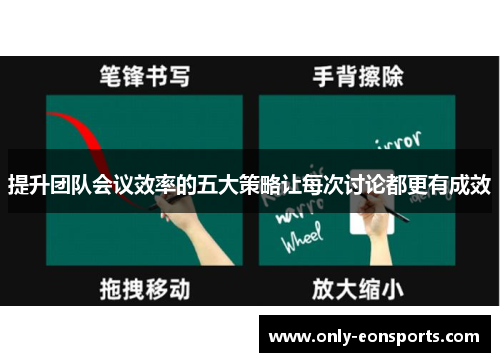 提升团队会议效率的五大策略让每次讨论都更有成效