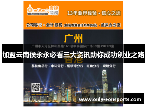 加盟云南侯永永必看三大资讯助你成功创业之路