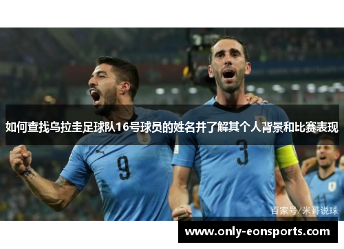 如何查找乌拉圭足球队16号球员的姓名并了解其个人背景和比赛表现